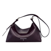 Borsa a tracolla Never Complete media in pelle, Viola