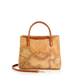 Alviero Martini - Borsa a mano piccola con tracolla Geo Classic E003 Beige