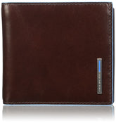 PIQUADRO - Portafoglio con molla portabanconote , Mogano