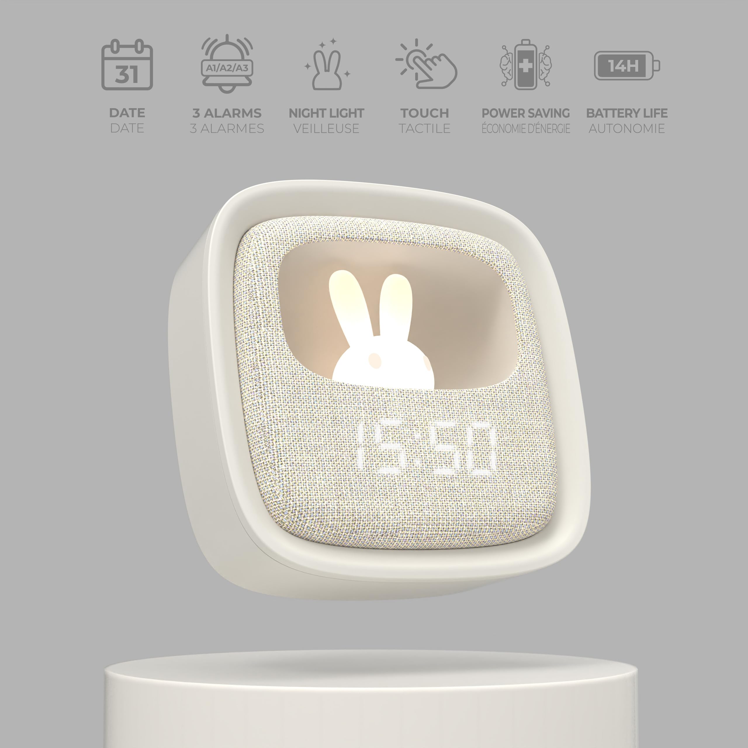 MOB - Sveglia e luce notturna, Billy Grigio