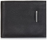 PIQUADRO - Portafoglio uomo porta carte in pelle martellata, Nero