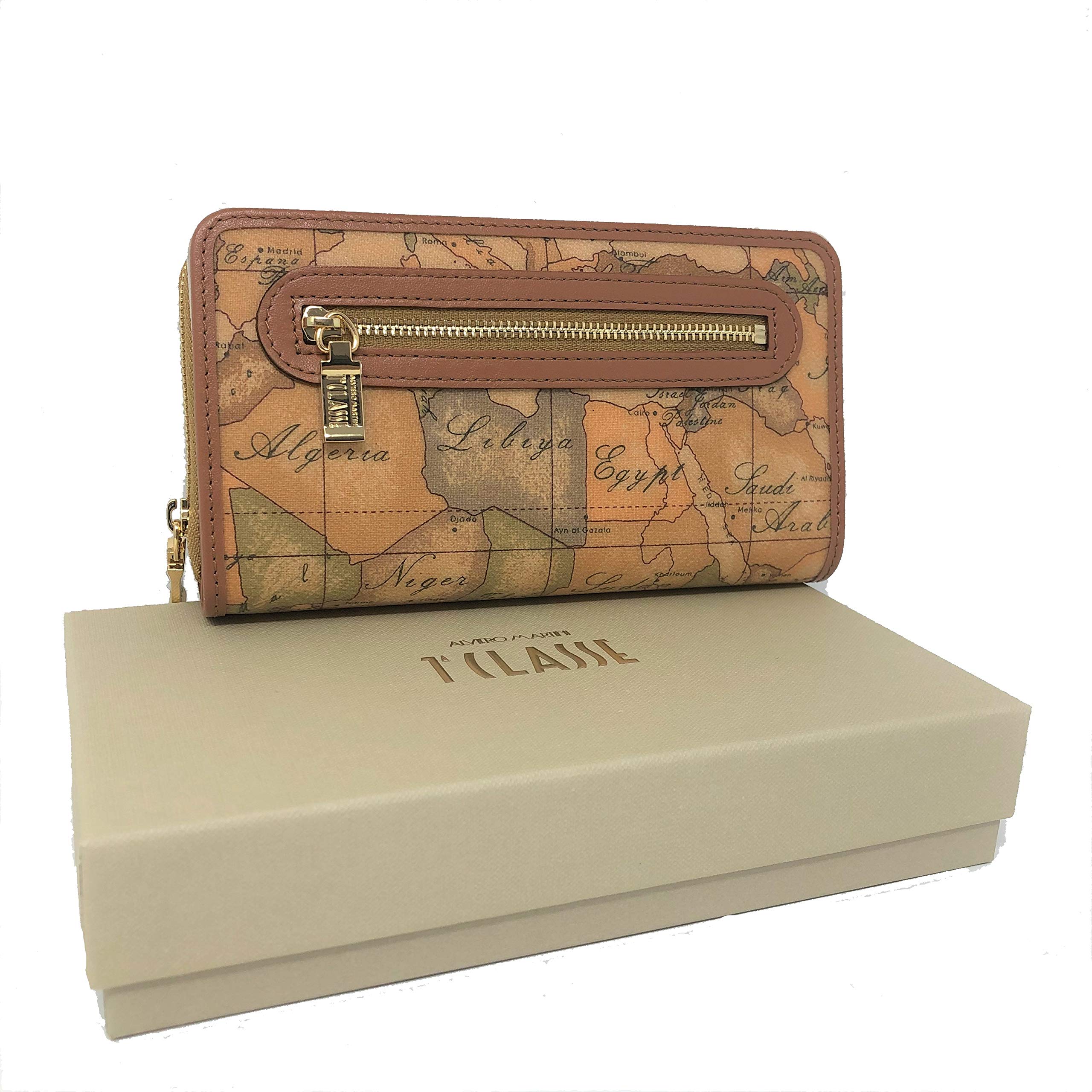 ALVIERO MARTINI 1a CLASSE - Geo Classic Portafogli grande con zip W027