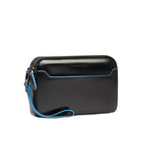 Piquadro - Pochette uomo 3 scomparti in pelle, Nero