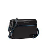 PIQUADRO - Pochette uomo con chiusura a impronta digitale, Mogano