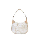 Borsa sottospalla hobo Geo White, Bianco