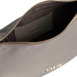 Alviero Martini - Tracolla a mezzaluna piccola Stormy in nylon, Tortora