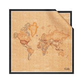 Foulard in seta Geo Classic 70x70, Nero
