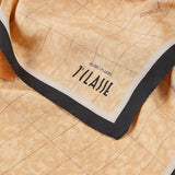 Foulard in seta Geo Classic 70x70, Nero