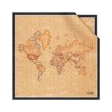 Foulard in seta Geo Classic 70x70, Nero