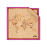 Alviero Martini - Foulard in seta Geo Classic 70x70, Fuxia