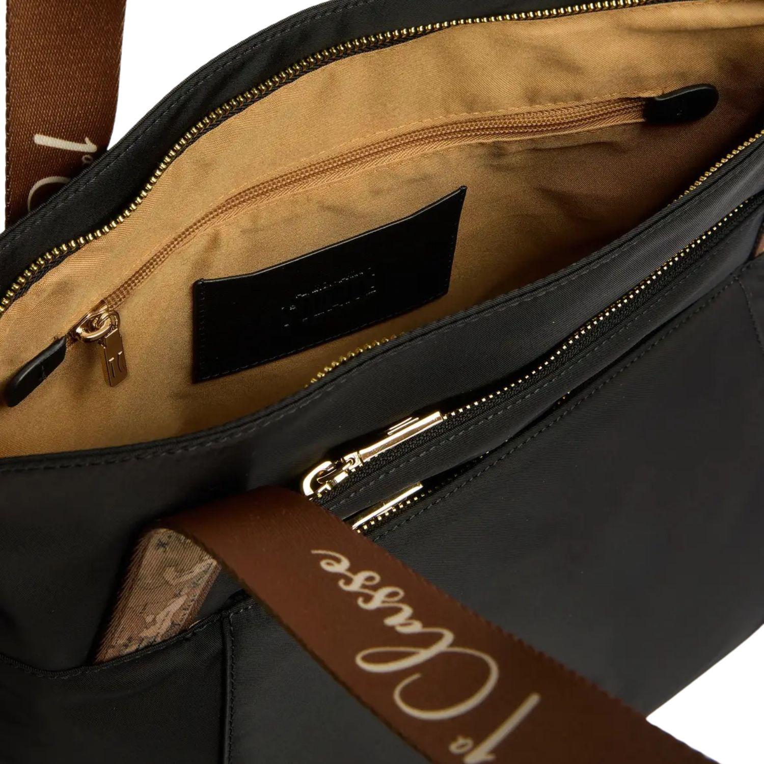 Alviero Martini - Borsa shopping Stormy Nylon, Nera