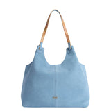 Alviero Martini - Tribal Leather borsa sottospalla, Blu cielo