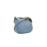 Alviero Martini - Borsa a tracolla Tribal Leather bandoliera, Azzurro Cielo
