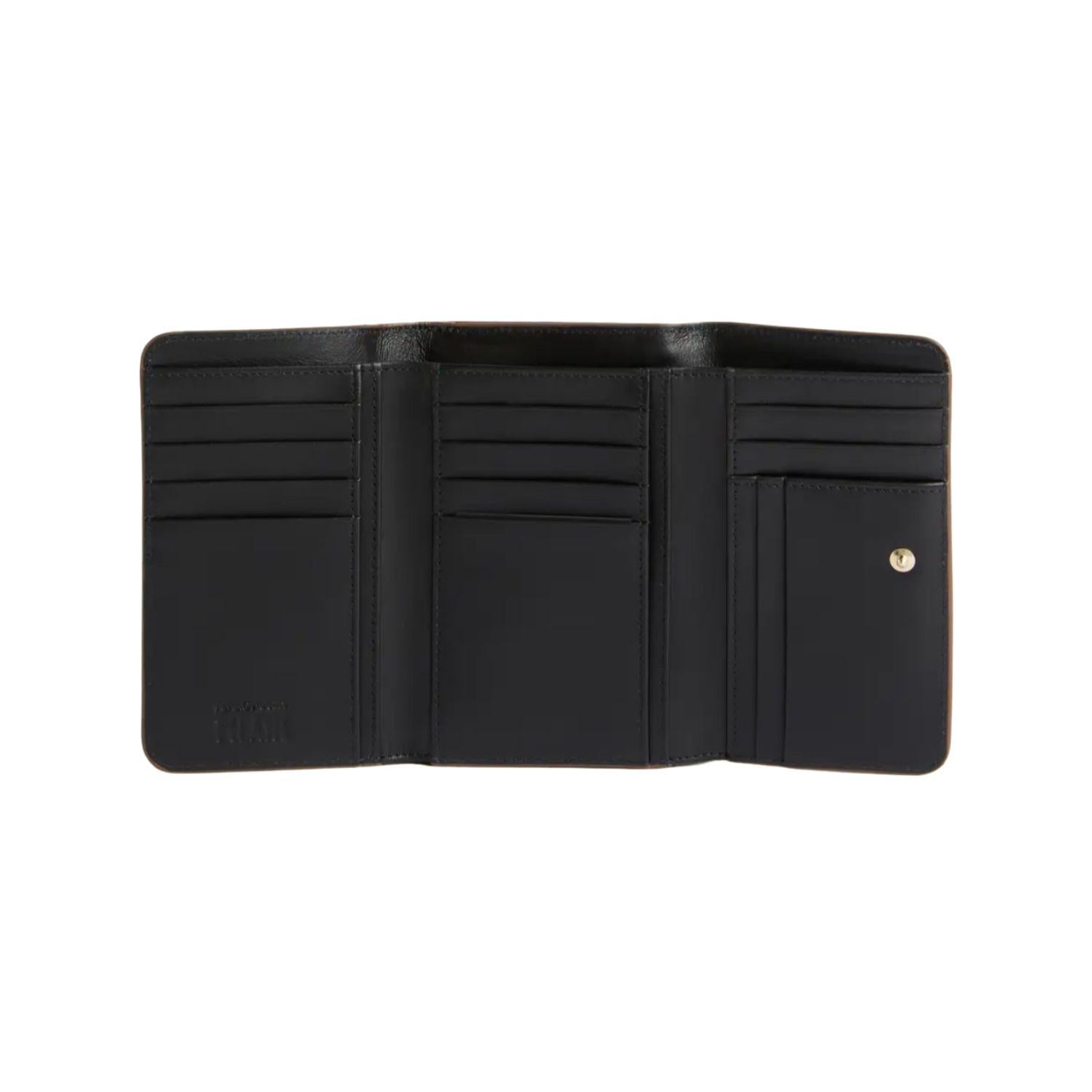 Alviero Martini - Portafoglio bifold in saffiano doppio colore Geo Classic e Geo Nero