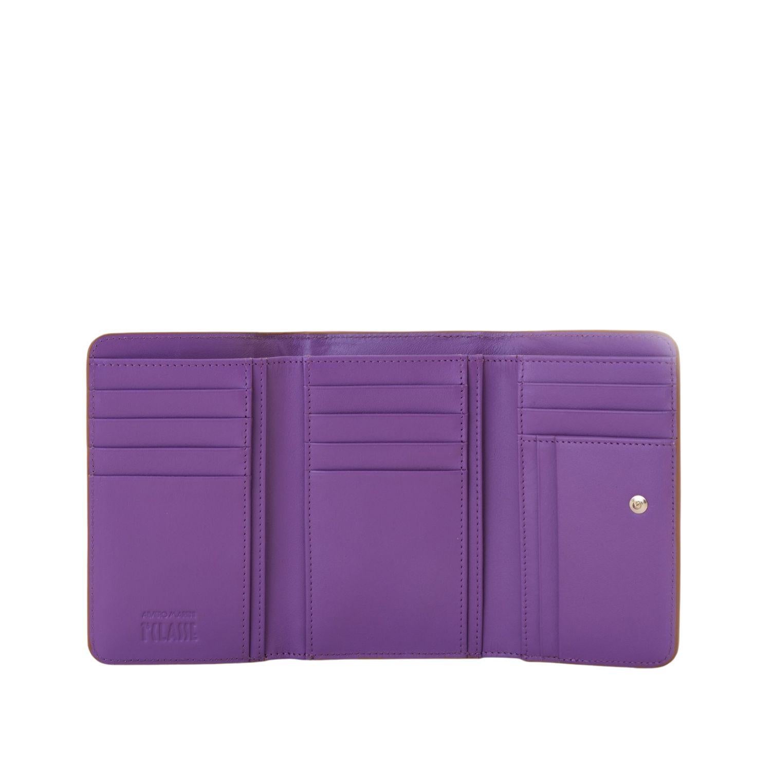 Alviero Martini - Geo Bougainville portafoglio bifolder medio, Viola Bougainville