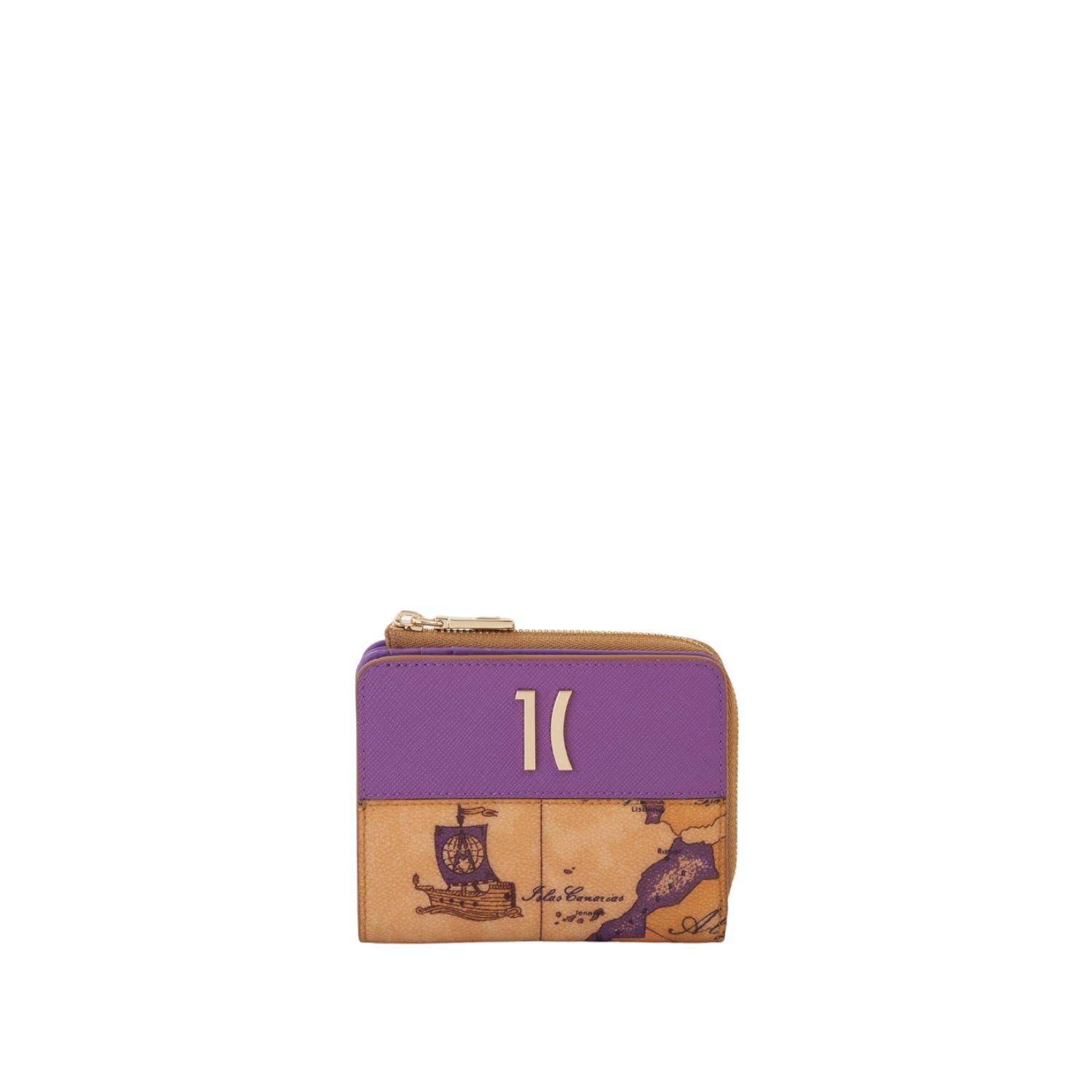 Alviero Martini - Geo Bougainville portafoglio zipfold piccolo Viola Bougainville