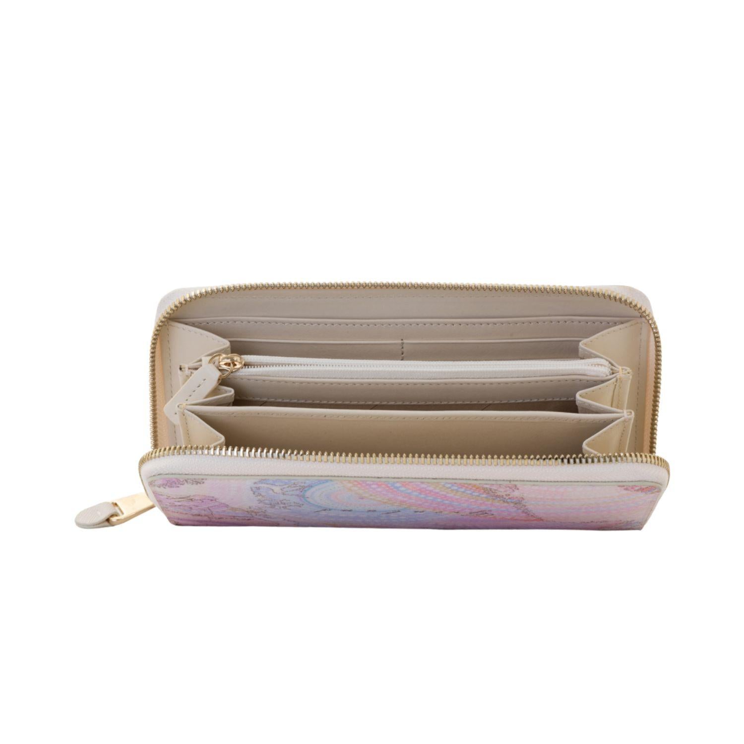 Alviero Martini - Geo Dots Art portafoglio zip-around , Multicolor