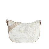 Alviero Martini - Soft tracolla a mezzaluna media S007, Bianca