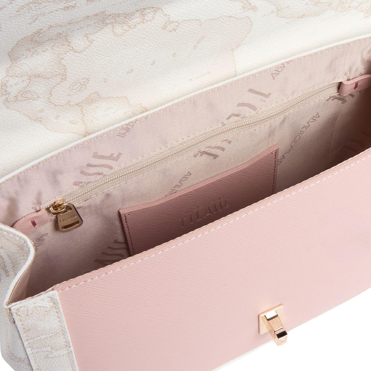 Alviero Martini - Bay Lock Bag tracolla Geo White, Bianco