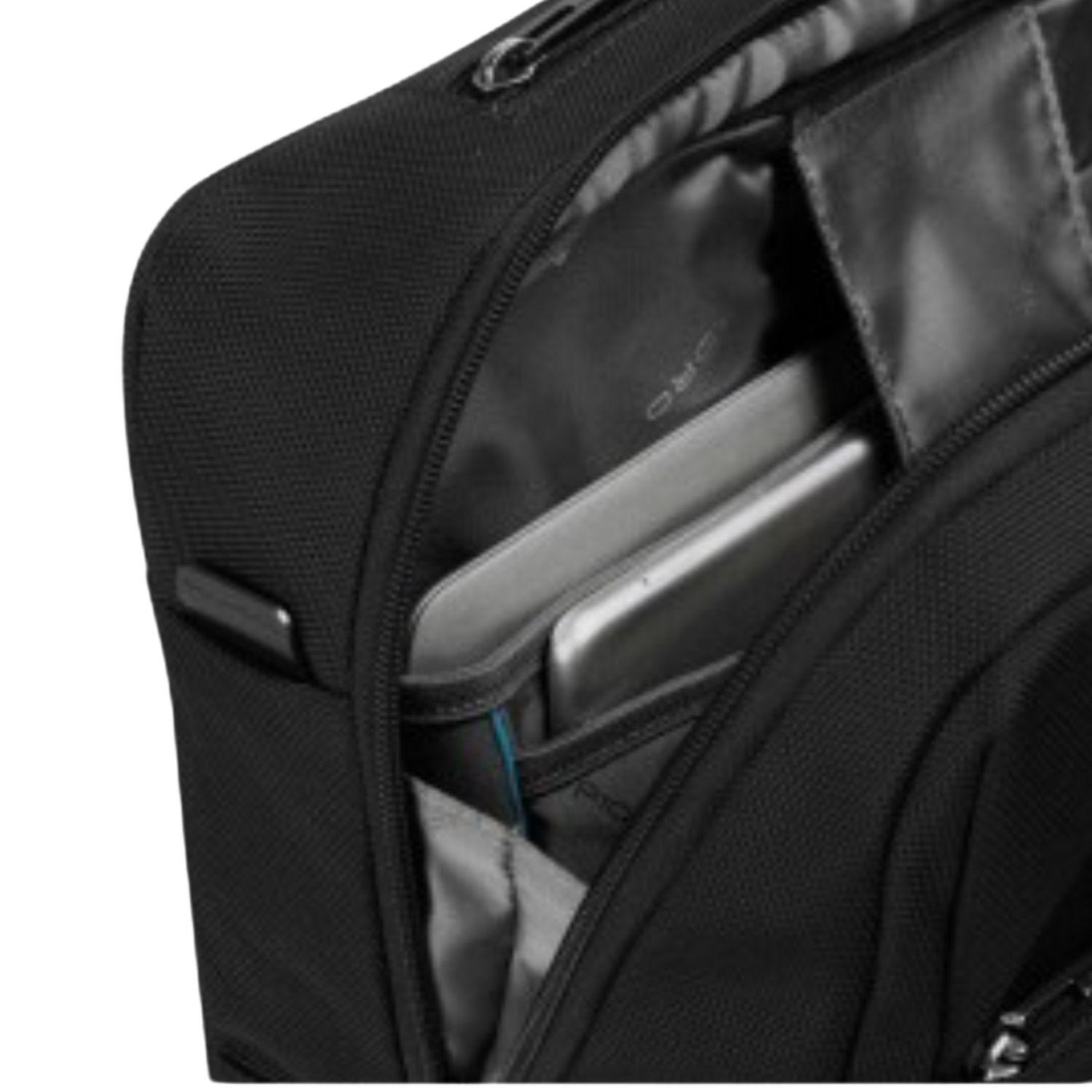 Piqaudro - Cartella con ruote porta computer Brief2, Nera