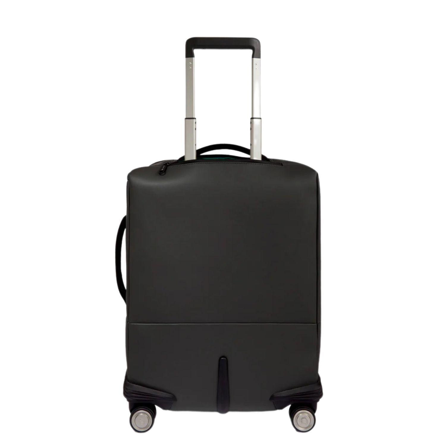 Piquadro - Trolley cabina in tessuto gommato, Nero