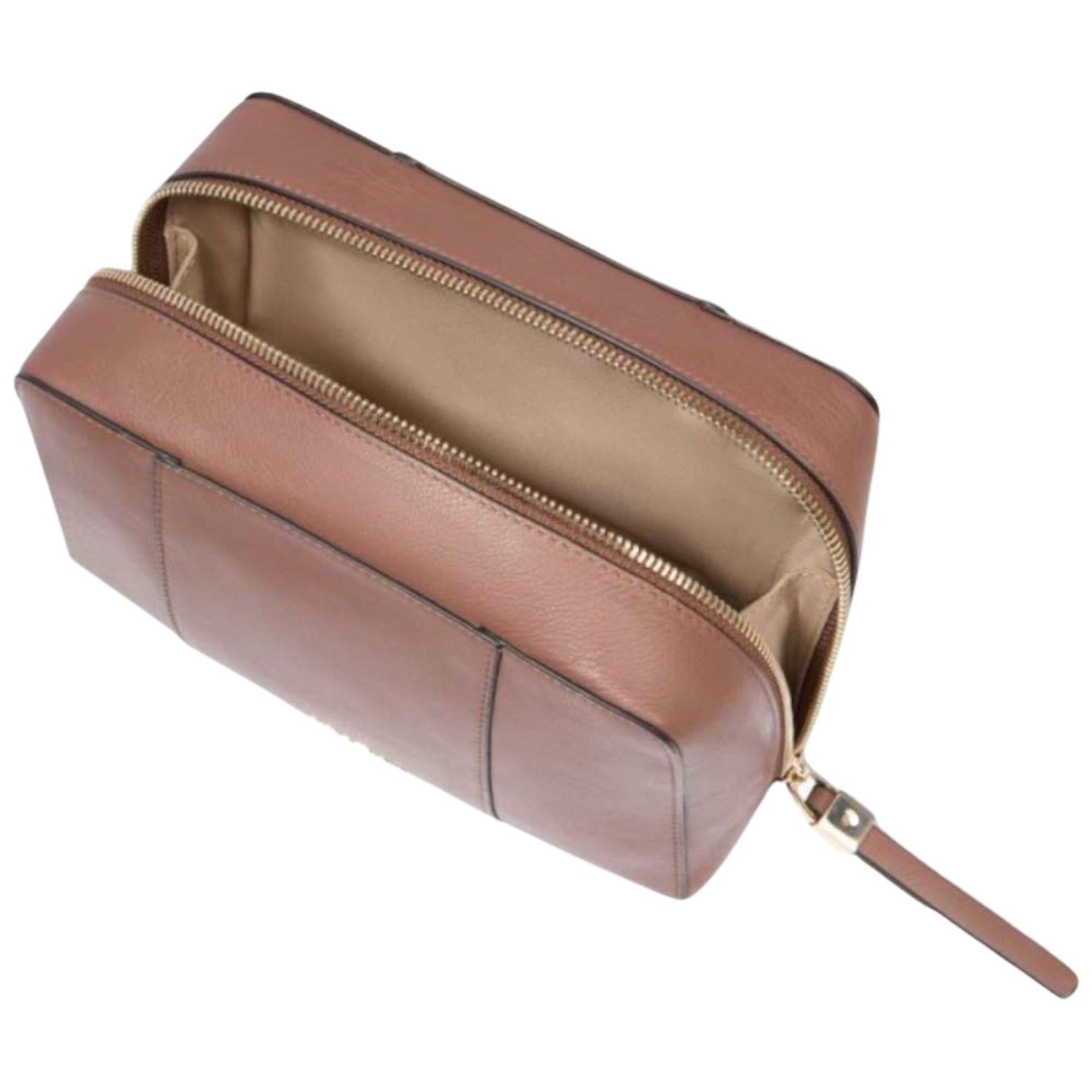 Piquadro - Beauty case donna in pelle, Marrone