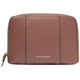Piquadro - Beauty case donna in pelle, Marrone