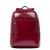 Piquadro - Zaino medio porta computer e porta iPad Blue Square, Rosso