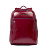 Piquadro - Zaino medio porta computer e porta iPad Blue Square, Rosso