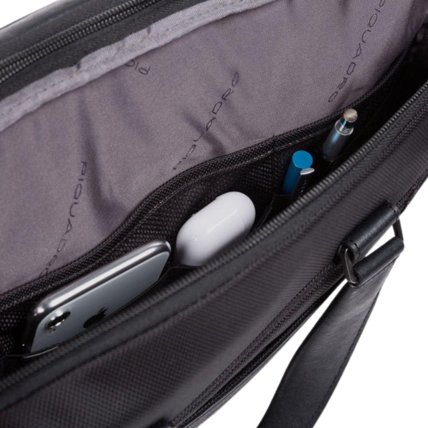 PIQUADRO - Cartella Porta PC da 15,6 Brief2, Nera