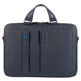 PIQUADRO - Cartella a due manici porta computer 15.6 e porta iPad con porta bottiglia o porta ombrello P16, Blu