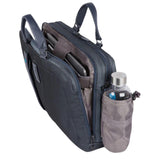 PIQUADRO - Cartella a due manici porta computer 15.6 e porta iPad con porta bottiglia o porta ombrello P16, Blu