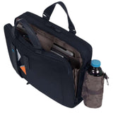 PIQUADRO - Cartella a due manici porta computer 15.6 e porta iPad con porta bottiglia o porta ombrello P16, Nero