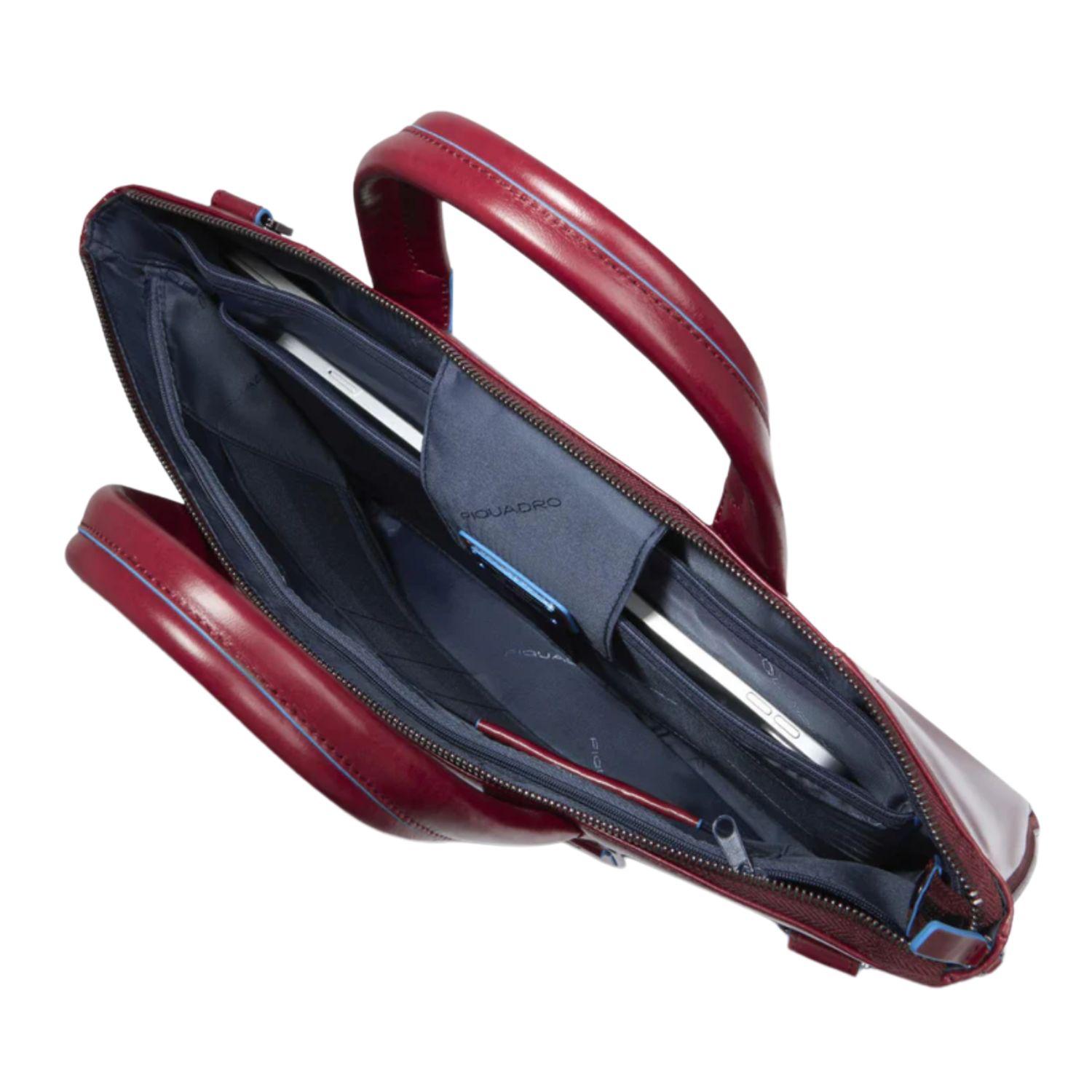 Piquadro - Cartella sottile per laptop 15,6 e iPad Pro 12,9 B2, Rossa