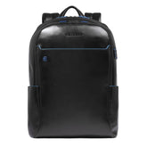 Piquadro - Zaino grande porta pc 15.6 in pelle Blue Square, Nero