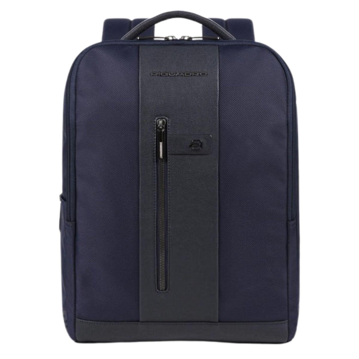 Piquadro - Zaino uomo porta pc 15,6" in tessuto riciclato, Blu