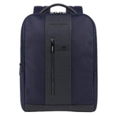 Piquadro - Zaino uomo porta pc 15,6" in tessuto riciclato, Blu
