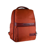 Piquadro - Zaino in tessuto da viaggio e porta PC 14', Arancione