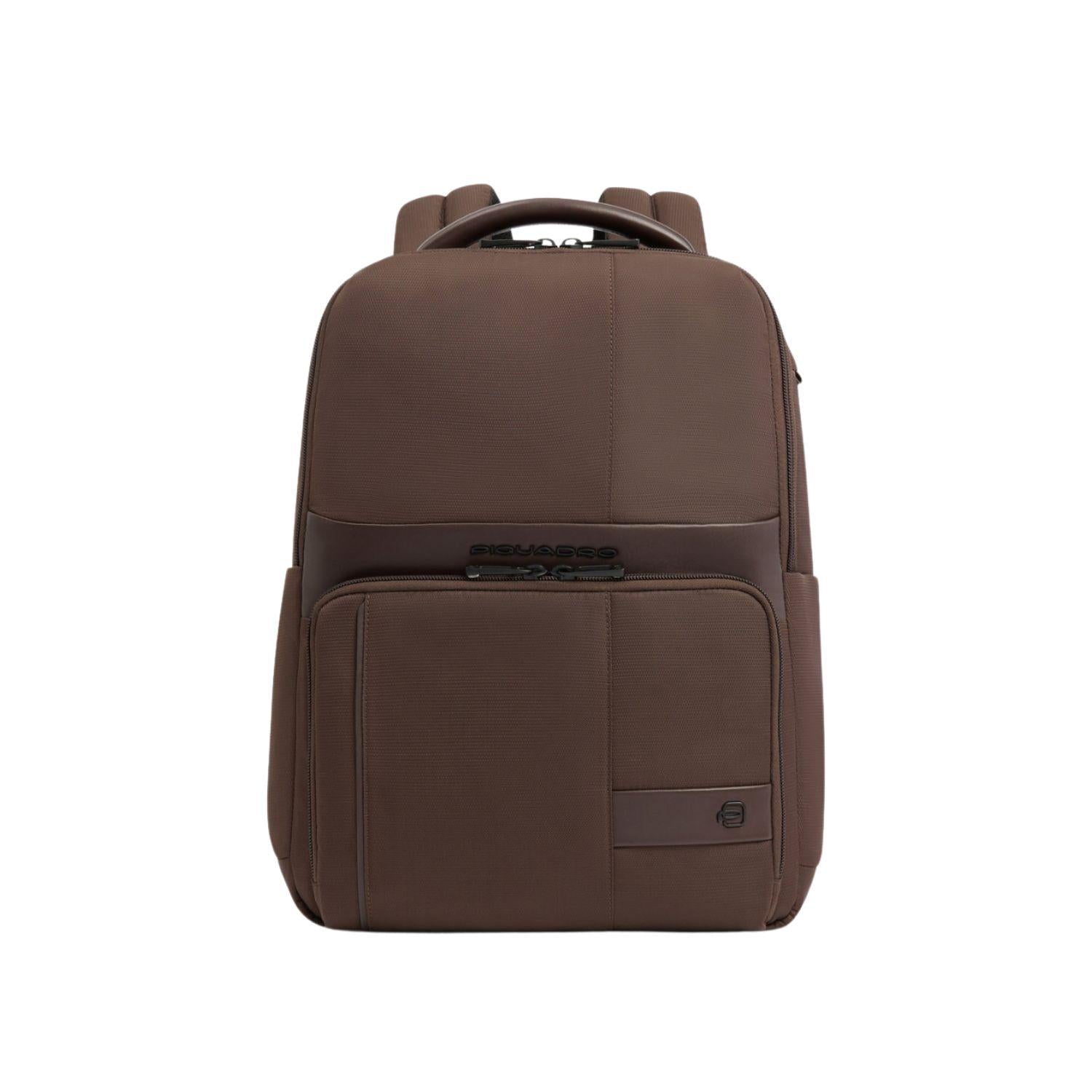Piquadro - Zaino medio porta pc 14 pollici linea W129, Marrone