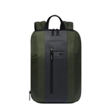 PIQUADRO - Zaino sottile porta pc 14" in tessuto riciclato, Verde