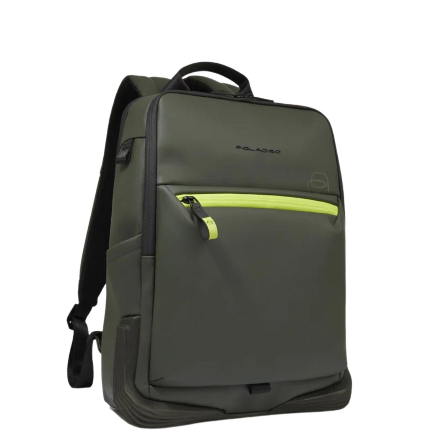 Piquadro - Zaino porta PC da 14 impermeabile C2OW, Verde