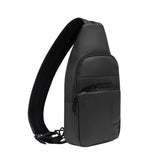 Piquadro - Monospalla in tessuto gommato impermeabile, Nero