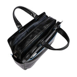 PIQUADRO - Cartella da lavoro in pelle porta pc 15,6", Nero