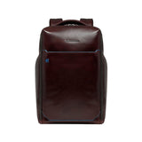 Piquadro - Zaino in pelle porta PC 15.6' Blue Square, Mogano