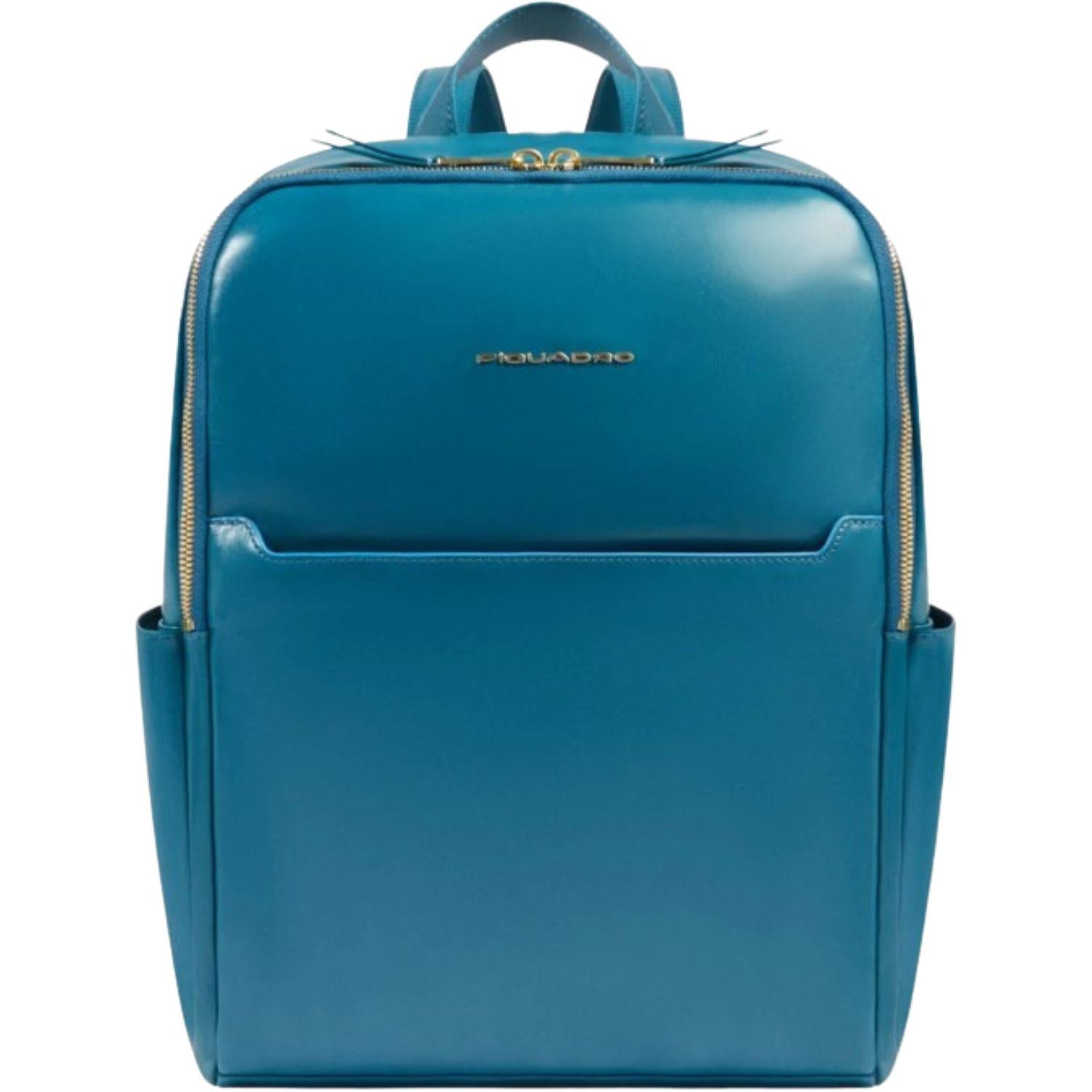 Piquadro - Zaino da lavoro porta pc 14 pollici Blue Square, Ottanio