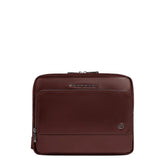 Piquadro - Borsello uomo porta iPad® in pelle, Mogano
