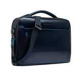 Piquadro - Borsa porta pc 15.6 in pelle, Blu