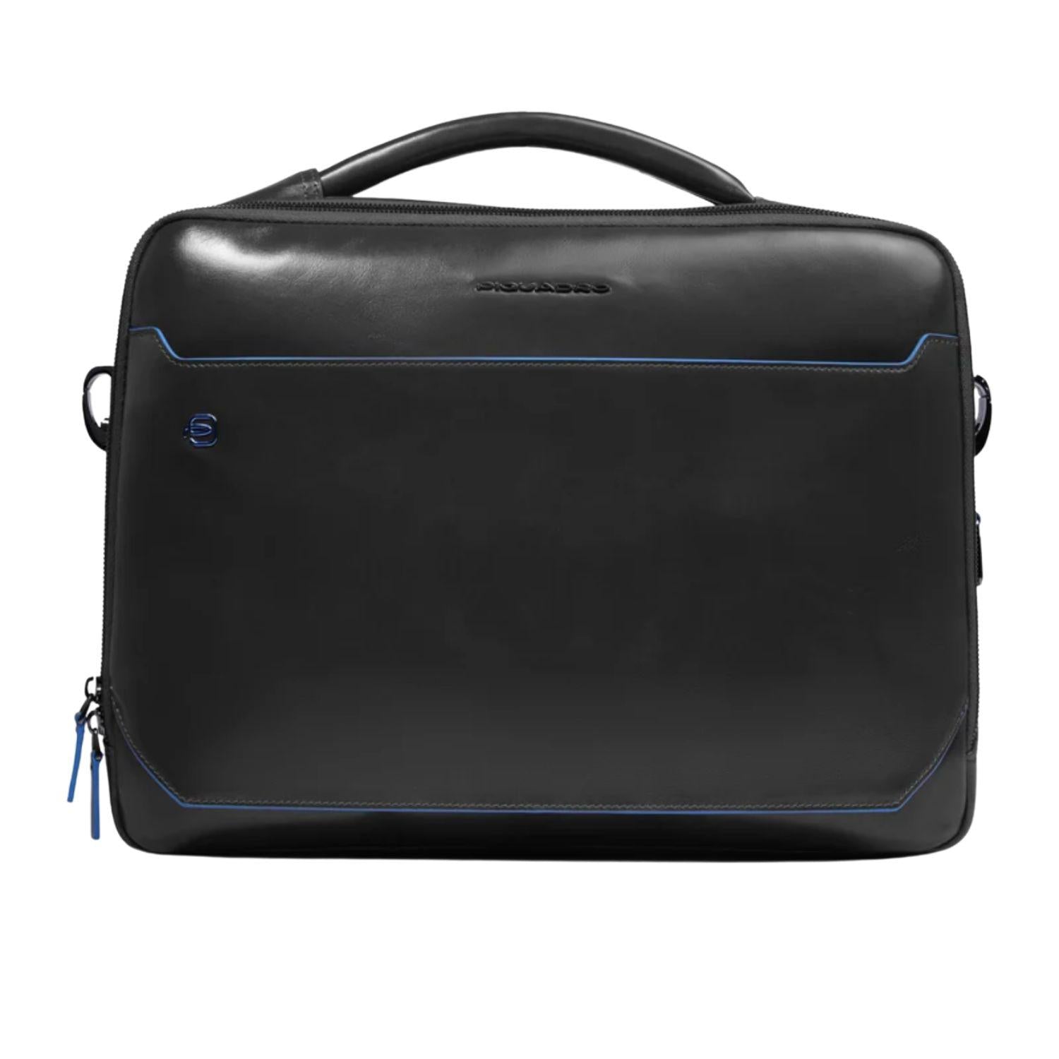 Piquadro - Borsa porta pc 15.6 in pelle, Nero