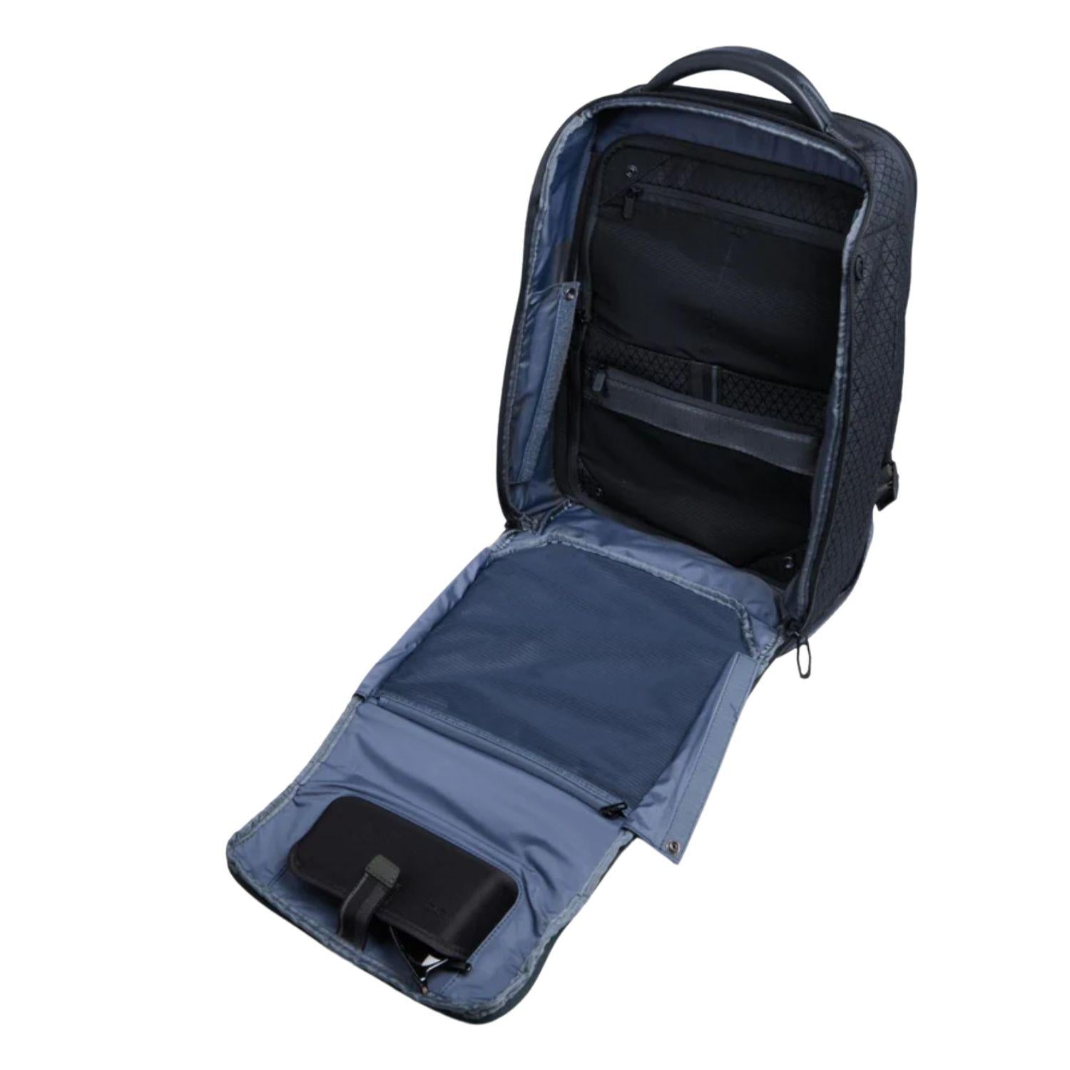 Piquadro - Zaino da viaggio modulare porta pc 15,6", Blu