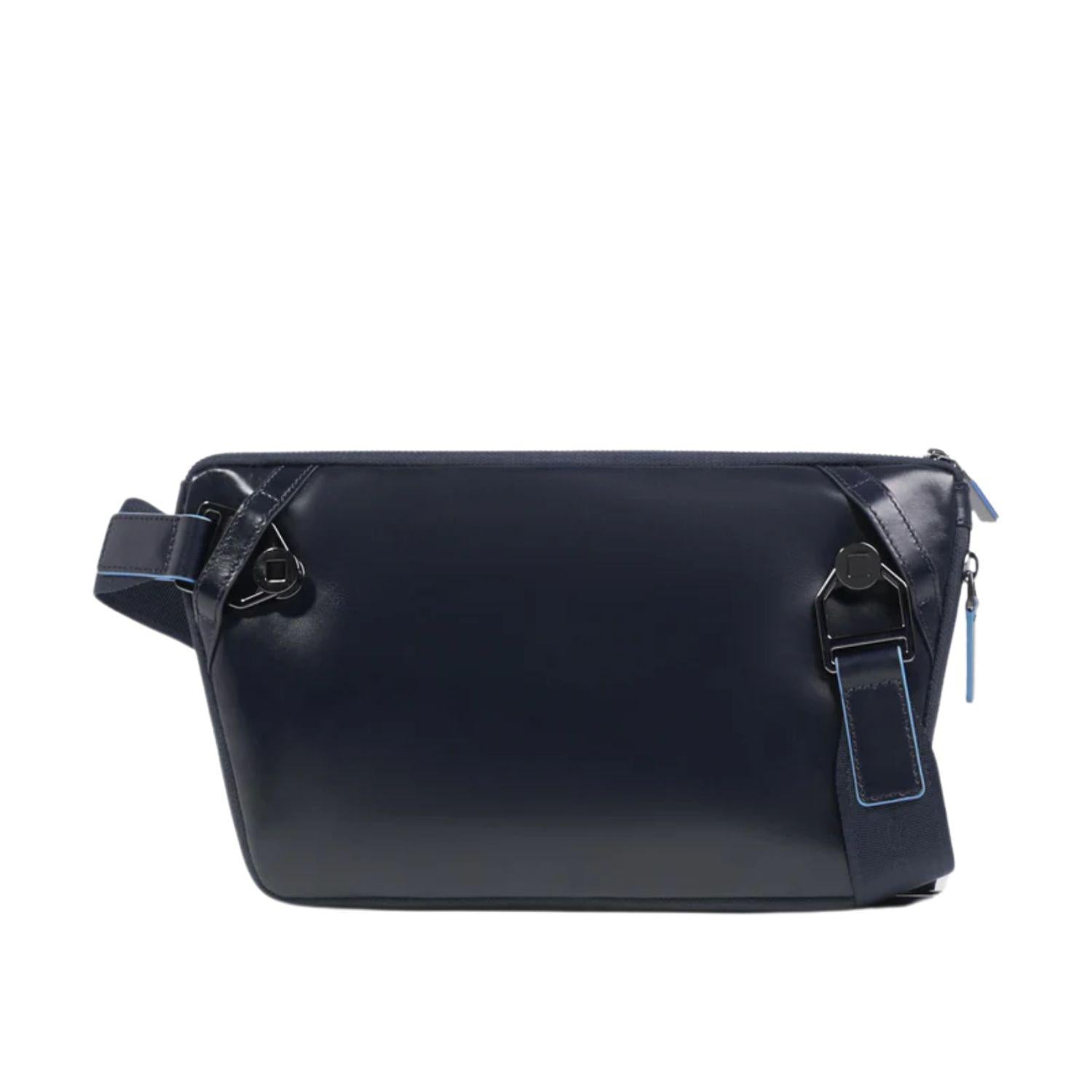 Piquadro - Marsupio con Attacchi Tracolla Riposizionabili, Blu